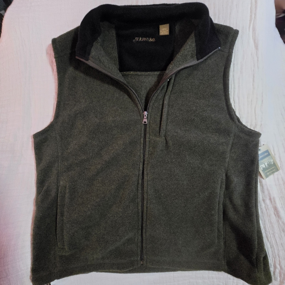 Green Fleece Vest